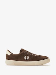 Fred Perry Brown Tennis Suede Shoes - Image 1 of 1