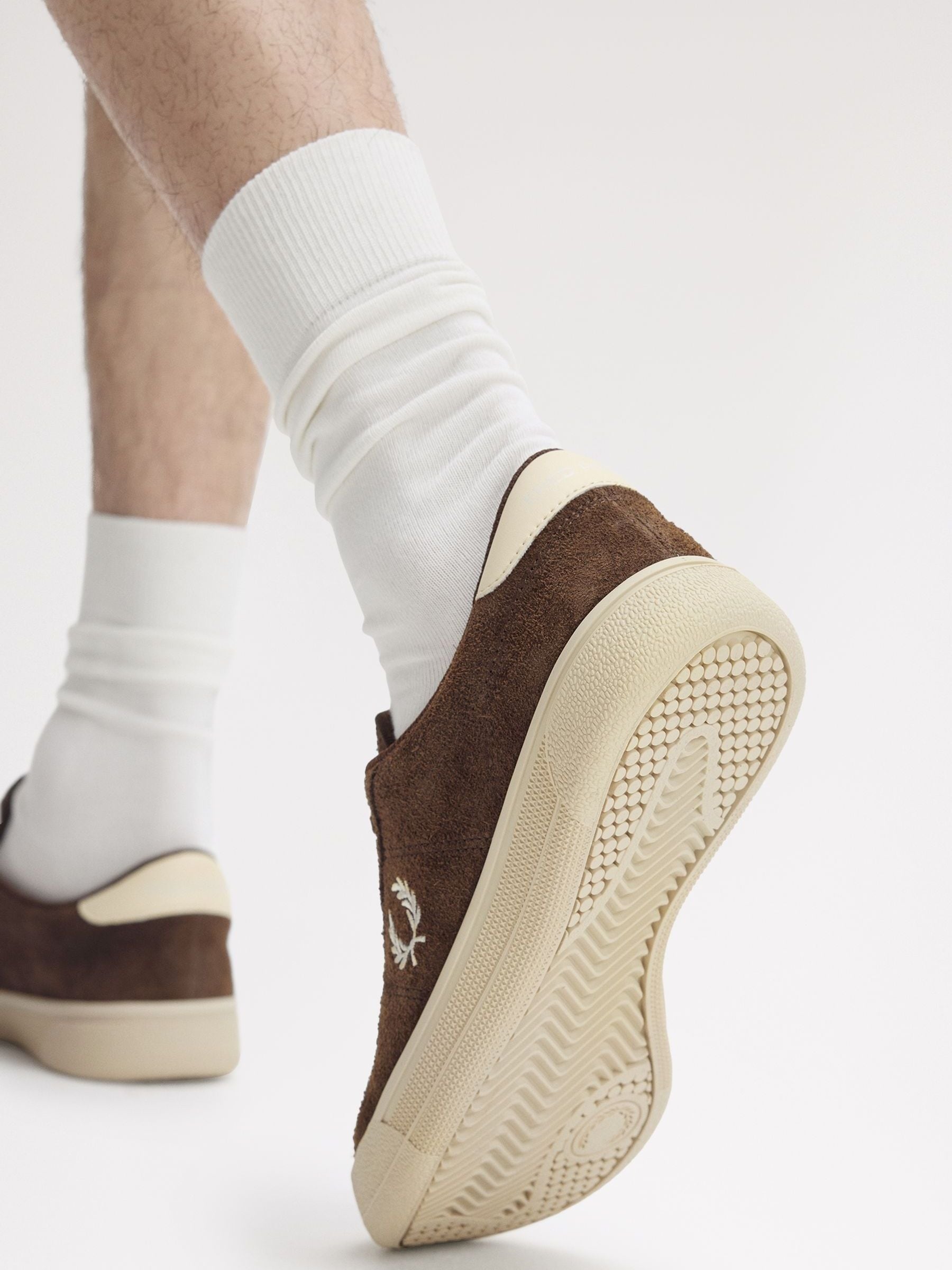 Buy Fred Perry Brown Tennis Suede Shoes from Next USA