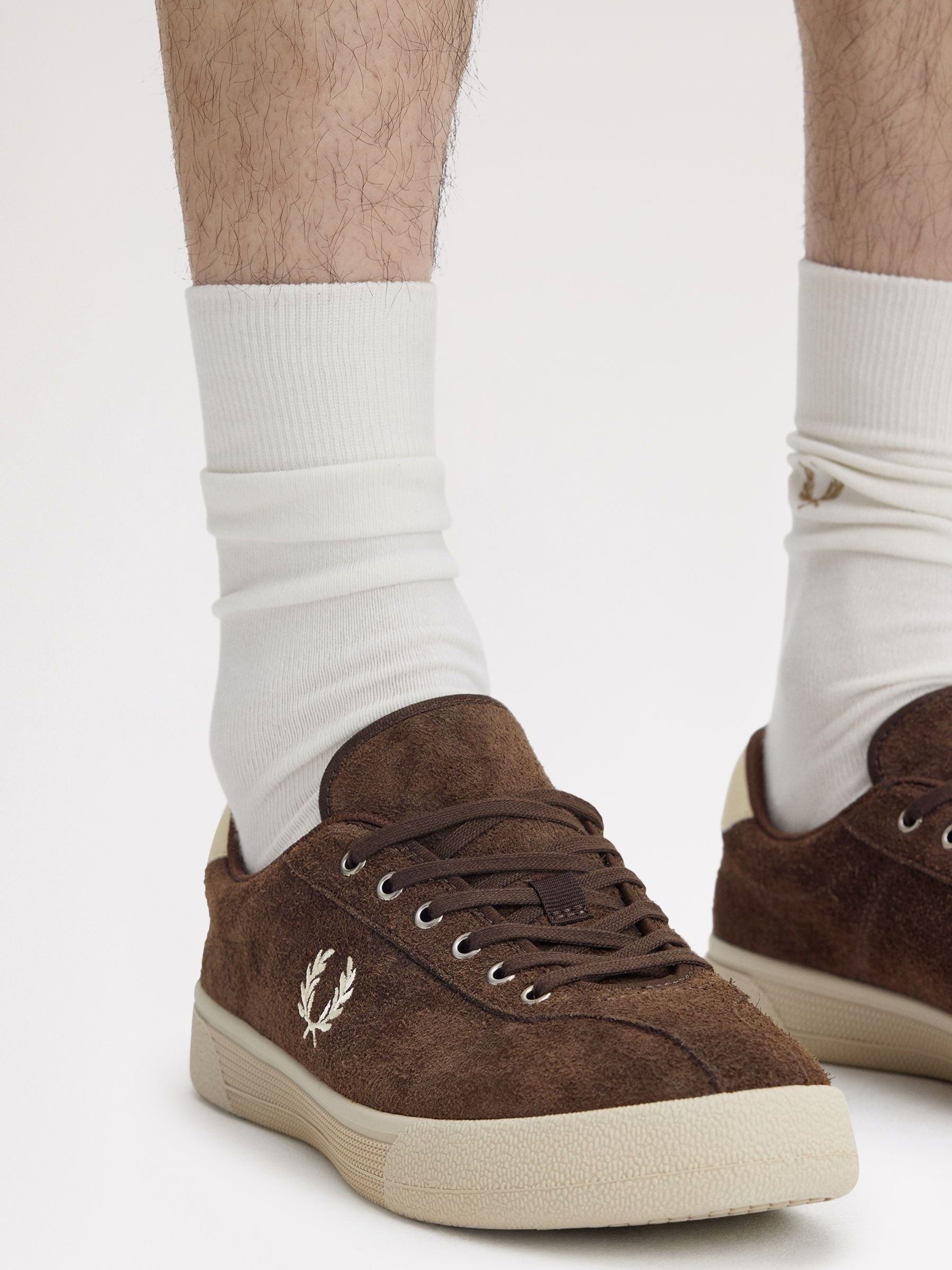 Buy Fred Perry Brown Tennis Suede Shoes from Next USA
