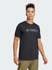 adidas Terrex Black Multi Climacool Logo Tech T-Shirt - Image 1 of 5