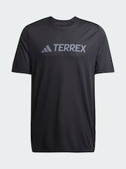 adidas Terrex Black Multi Climacool Logo Tech T-Shirt - Image 5 of 5