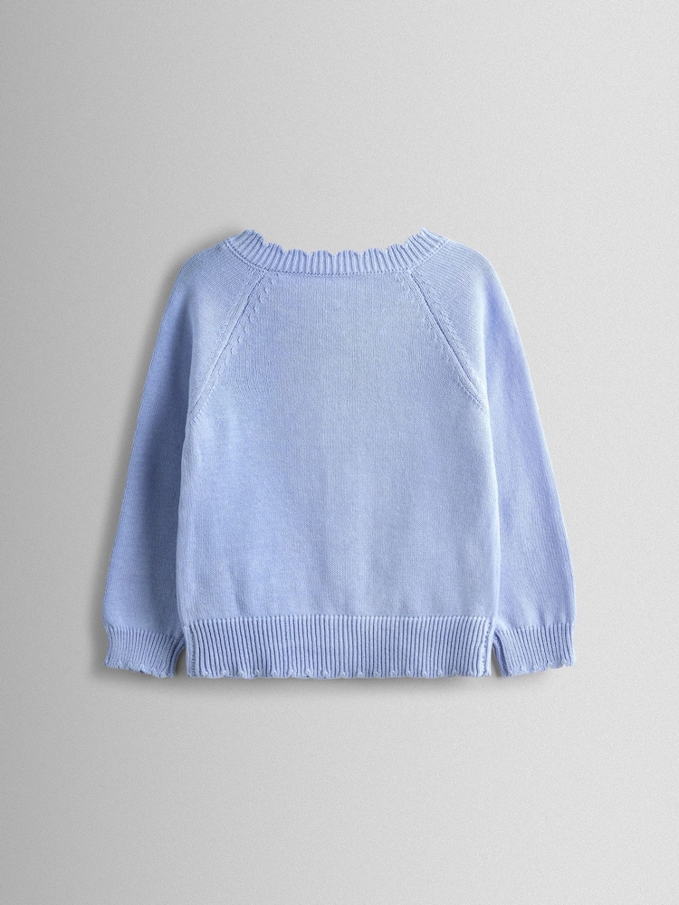 JoJo Maman Bébé Raglan Sleeve Appliqué Cardigan - 4의 이미지 2