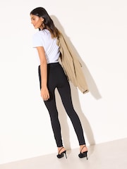 Friends Like These Black Petite Elasticated Waist Denim Jeggings - Image 5 of 5