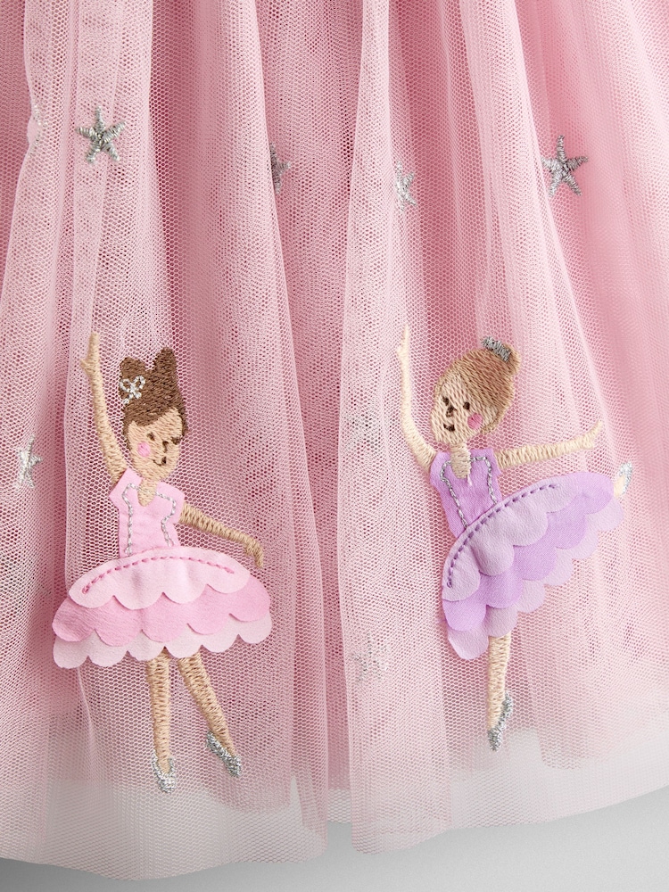 Buy JoJo Maman Bb Pink Ballerina Appliqu Tulle Party Dress from Next USA