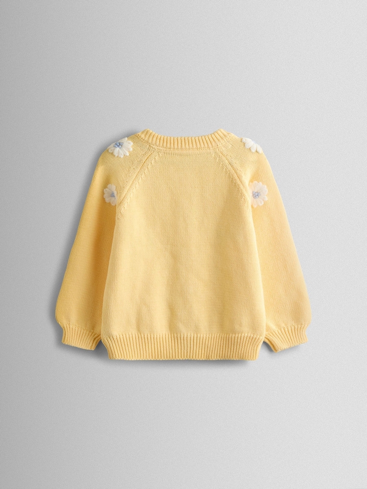 Cardigan brodat cu margarete JoJo Maman Bébé - Imaginea 2 din 4