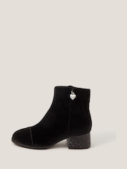 Monsoon Velvet Glitter Heel Boots - صورة 1 من 3