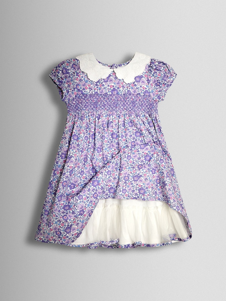 Buy JoJo Maman Bb Lilac Floral Broderie Collar Party Dress from Next  Argentina