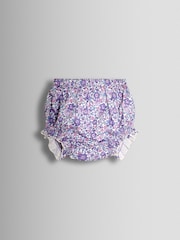 Jojo Maman Bébé Partykleid mit Floralmuster und Lochstickerei-Kragen - Bild 5 von 7