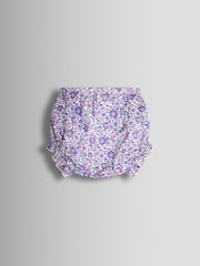 Jojo Maman Bébé Partykleid mit Floralmuster und Lochstickerei-Kragen - Bild 6 von 7