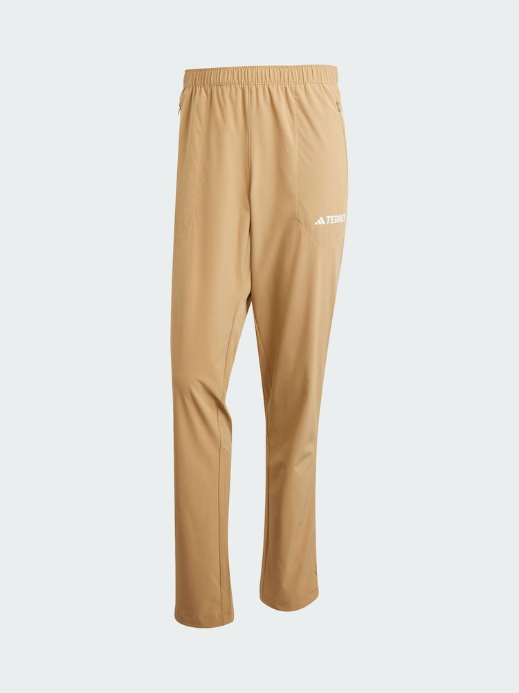 adidas Terrex Brown Multi Essentials Stretch Joggers - Image 5 of 5 adidas Terrex Brown Multi Essentials Stretch Joggers - Image 5 of 5