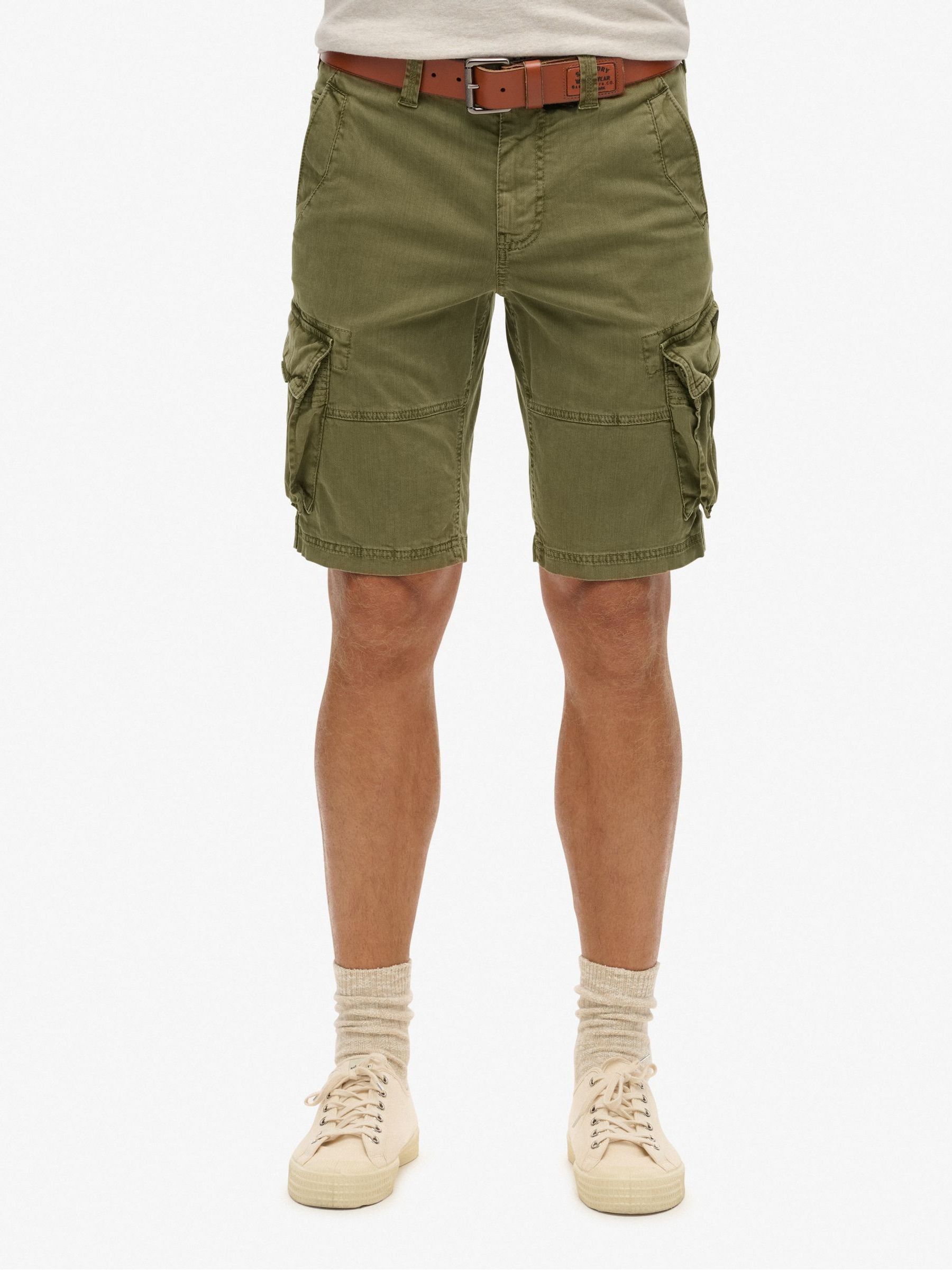Superdry Men's Green Core Cargo Shorts - Image 1