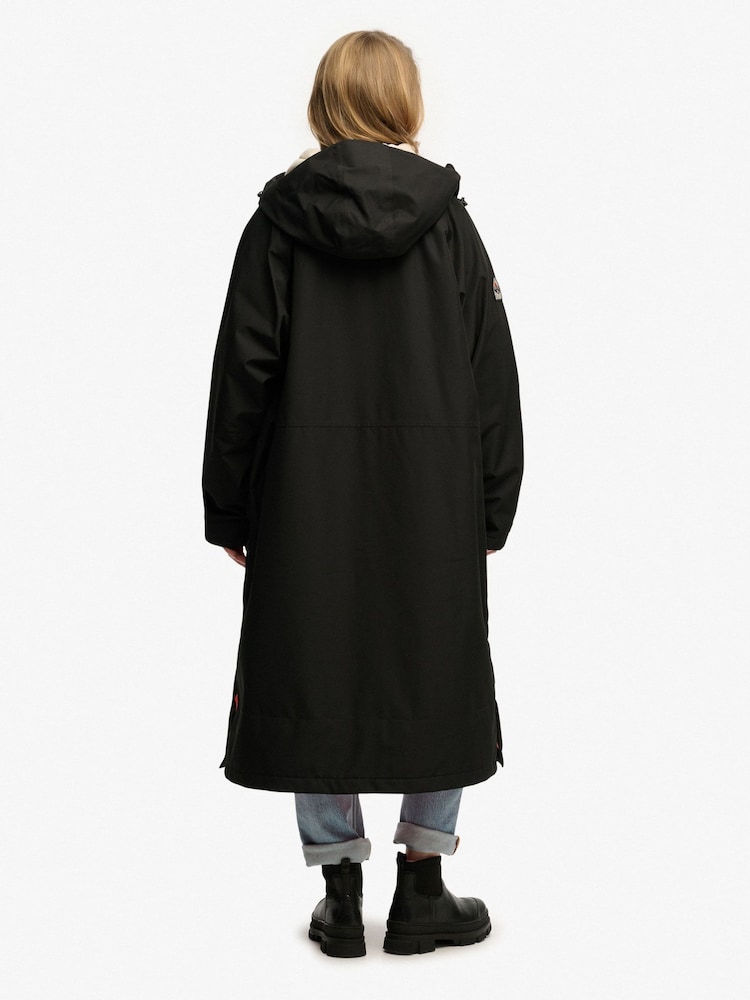 Superdry Black Coat - Image 2 of 6