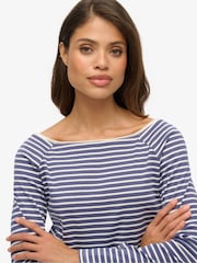 Superdry Collared Oversized Faux Leather Bomber Jacket - תמונה 4 מתוך 5