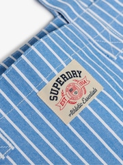 Superdry Blue/White Oxford Stripe Tote Bag - Image 2 of 5