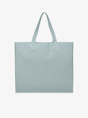 Superdry Green/White Oxford Stripe Tote Bag - Image 4 of 5