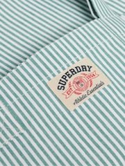 Superdry Green/White Oxford Stripe Tote Bag - Image 5 of 5