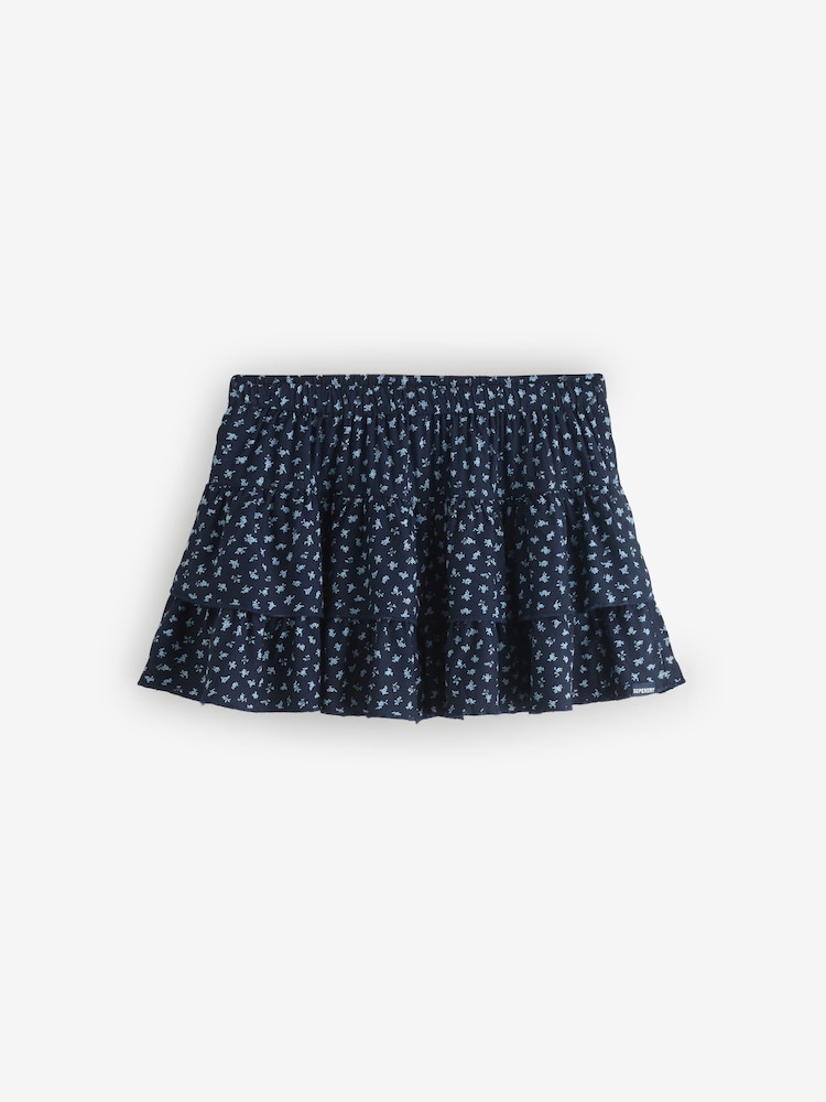 Superdry Navy Rosa Ditsy Skirt - Image 1 of 2