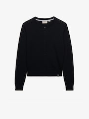 Superdry Navy Blue Essential Crew Neck Cardigan - Image 6 of 7