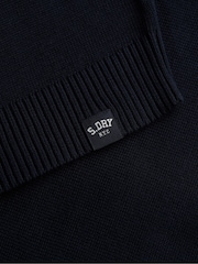 Superdry Navy Blue Essential Crew Neck Cardigan - Image 7 of 7