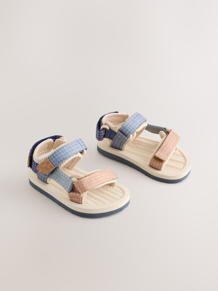 Neutral Wide Fit (G) Touch Fastening Trekker Walking Sandals - Image 1 of 6