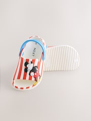 Red Stripe Mickey Mouse Slider Clogs - Image 3 of 5