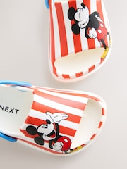 Red Stripe Mickey Mouse Slider Clogs - Image 4 of 5