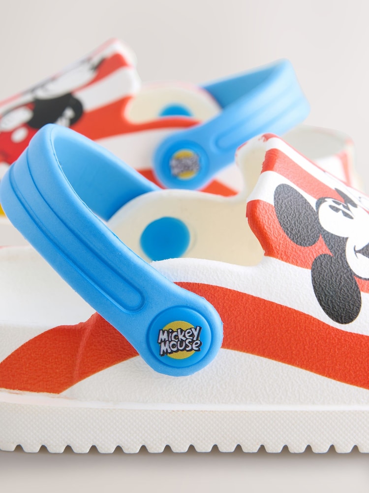 Red Stripe Mickey Mouse Slider Clogs - Image 5 of 5