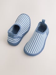 Blue/Ecru Standard Fit (F) Swim Socks - Image 5 of 9