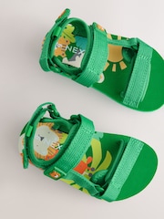 Green Standard Fit (F) Touch Fastening Trekker Walking Sandals - Image 5 of 7