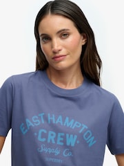 Superdry Navy Beach Club Relaxed T-Shirt - Image 4 of 5