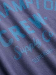 Superdry Navy Beach Club Relaxed T-Shirt - Image 5 of 5
