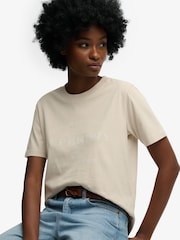 Bleumarin - SUPERDRY Luxe Casual Classic T-Shirt - Imaginea 4 din 5