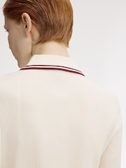 قميص بولو مضلع مزود بأزرار كاملة من Fred Perry - صورة 6 من 7