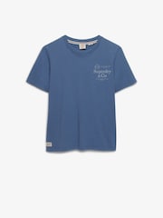 SUPERDRY Blue Luxe Casual Classic T-Shirt - Image 5 of 6