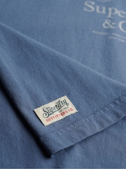SUPERDRY Blue Luxe Casual Classic T-Shirt - Image 6 of 6