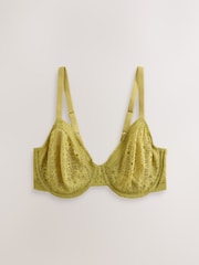 Navy/Green DD+ Lace Non Pad Full Cup Minimiser Bras 2 Pack - Image 9 of 11