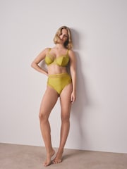 Rust/Green/Cream DD+ Non Pad Full Cup Bras 3 Pack with Side Support - Image 9 of 11