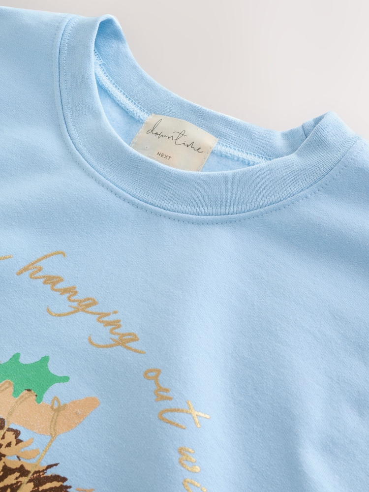 Blue Hamish Christmas Sweatshirt - Image 2 of 3