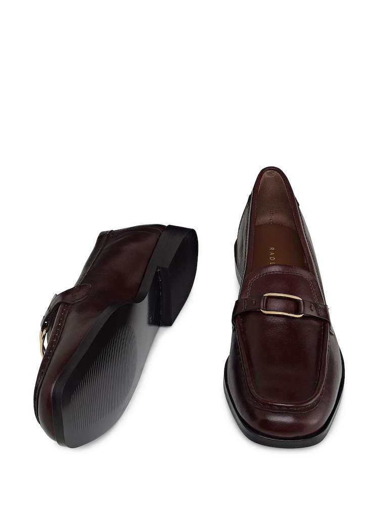 Radley Red Stockton Row Trim Square Toe Loafers - Image 3 of 3 Radley Red Stockton Row Trim Square Toe Loafers - Image 3 of 3