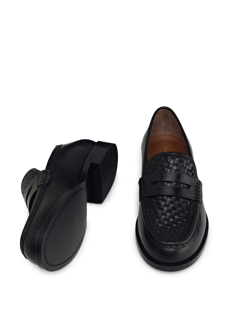 Radley Threadneedle Row Weave Classic Black Loafers - Image 4 of 4