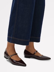 Radley Radley Red Patent Avenue Chip Toe Flats - صورة 1 من 4