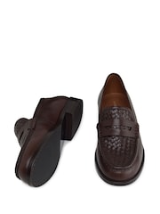 Radley Threadneedle Row Weave Classic Brown Loafers - Image 4 of 4