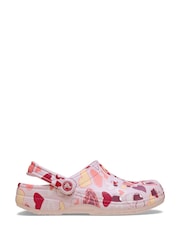 Crocs Pink Classic VDay Hearts Clogs - Image 1 of 7
