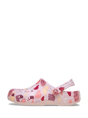Crocs Pink Classic VDay Hearts Clogs - Image 2 of 7