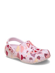 Crocs Pink Classic VDay Hearts Clogs - Image 3 of 7