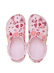 Crocs Pink Classic VDay Hearts Clogs - Image 6 of 7