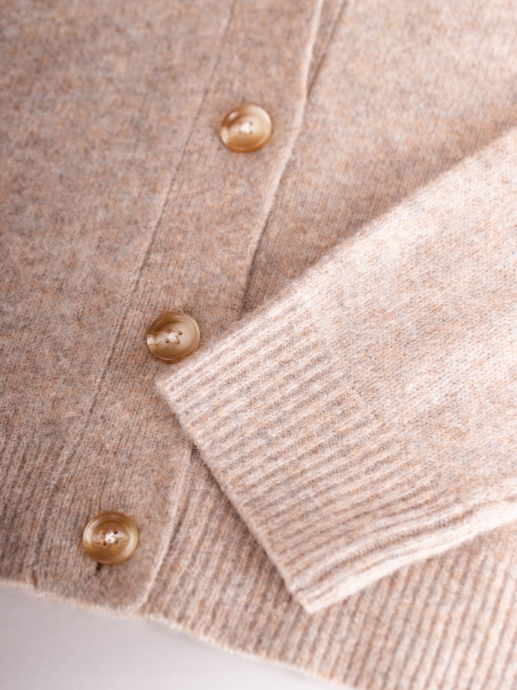 Lakeland Clothing Lakeland Clothing Cream Juniper Wool Blend Cardigan - صورة 7 من 7