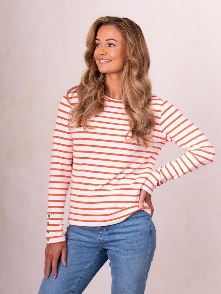 Lakeland Clothing Blue Everly Striped Top - Image 1 of 5
