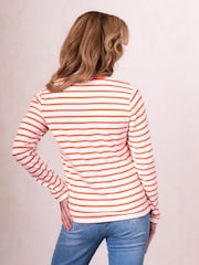 Lakeland Clothing Blue Everly Striped Top - Image 4 of 5