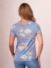 Lakeland Clothing Blue Brea Short Sleeve Jersey Top - Image 4 of 5